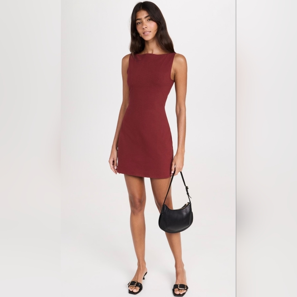 Reformation Nataly Rich Red Mini Dress Small
